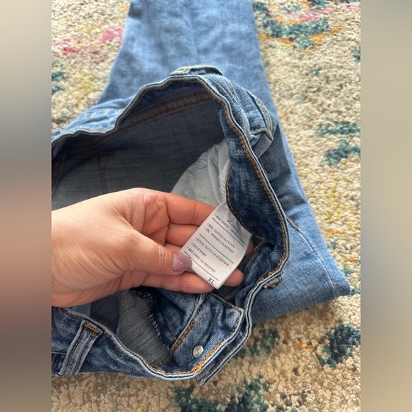 Women’s KanCan Ripped Edgy Jeans Cheetah Print Sections Size XL - Picture 5 of 13